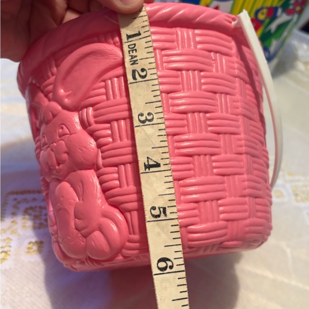 Vintage Pink Easter Bunny Basket - Picture 7 of 7